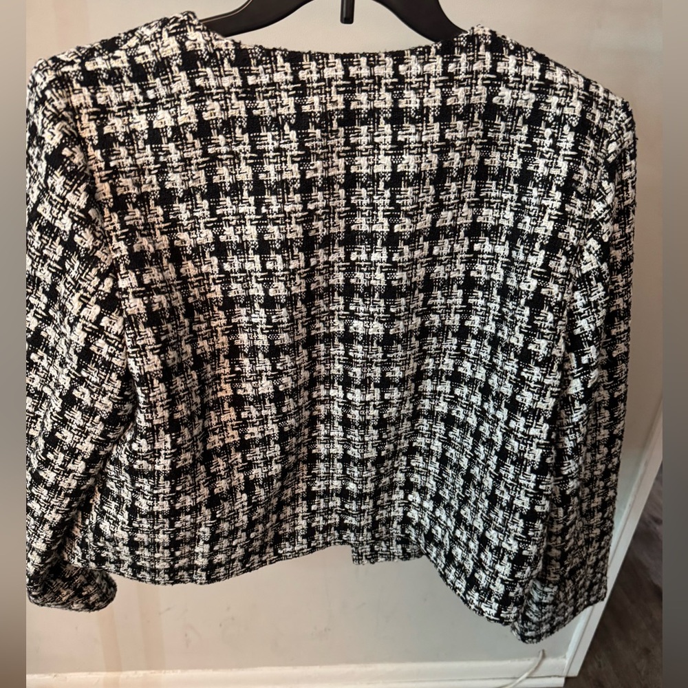 H&M Black and White Tweed Blazer - Picture 5 of 5